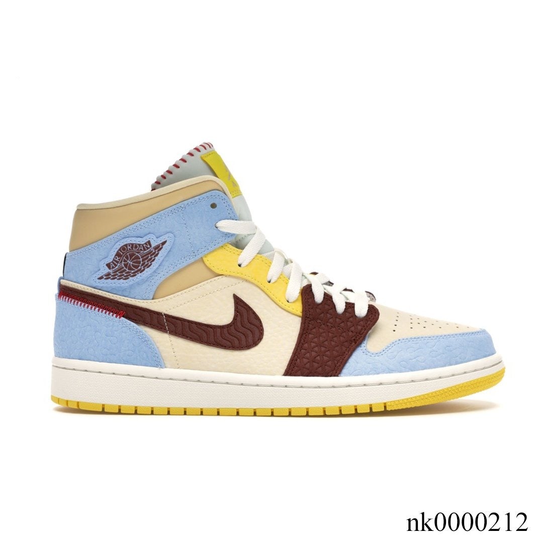 AJ 1 Mid SE Fearless Maison Chateau Rouge Shoes Sneakers – nk0000212