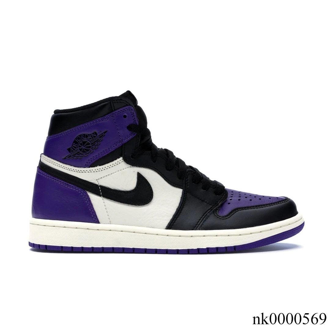 AJ 1 Retro High Court Purple Shoes Sneakers – nk0000569