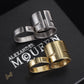 McQueen Double Logo-Engraved Antiqued Ring – MCQ0013
