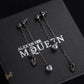 McQueen Silver Chain Skull Drop Earrings – MCQ0022