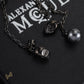 McQueen Silver Chain Skull Drop Earrings – MCQ0022