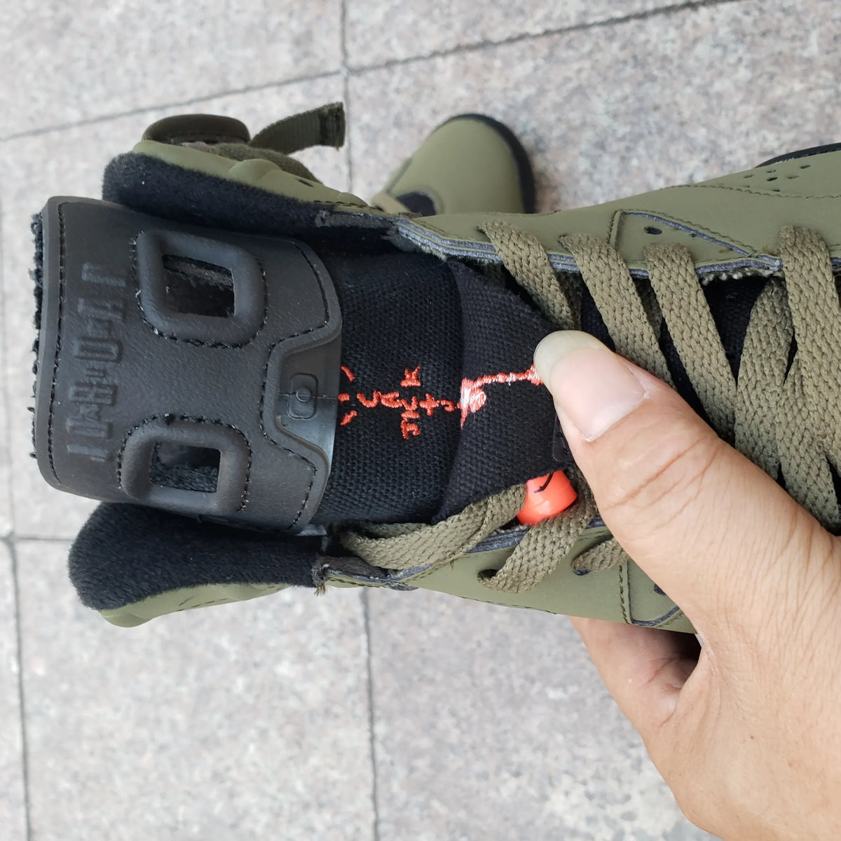 Travis Scott x AJ 6 Olive Shoes Sneakers – nk0000015