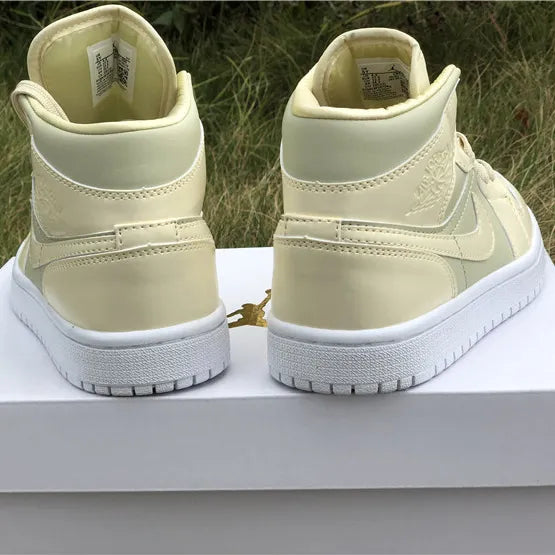 AJ 1 Mid Goose Feather Yellow  Shoes Sneakers – nk0000109
