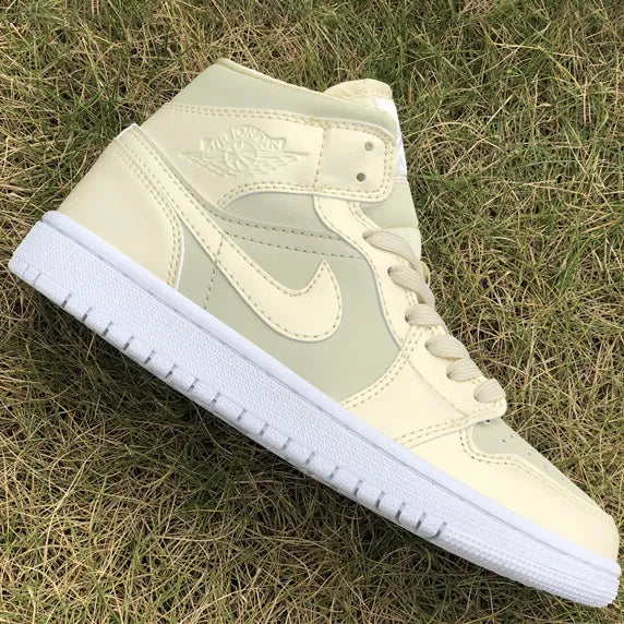 AJ 1 Mid Goose Feather Yellow  Shoes Sneakers – nk0000109