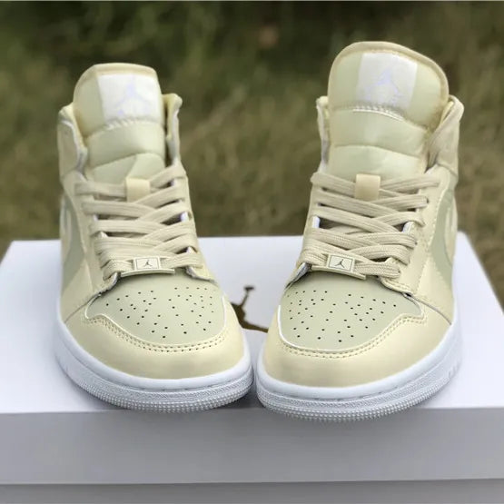 AJ 1 Mid Goose Feather Yellow  Shoes Sneakers – nk0000109