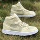 AJ 1 Mid Goose Feather Yellow  Shoes Sneakers – nk0000109
