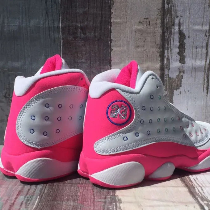 AJ 13 White Pink Blue Shoes Sneakers – nk0001595
