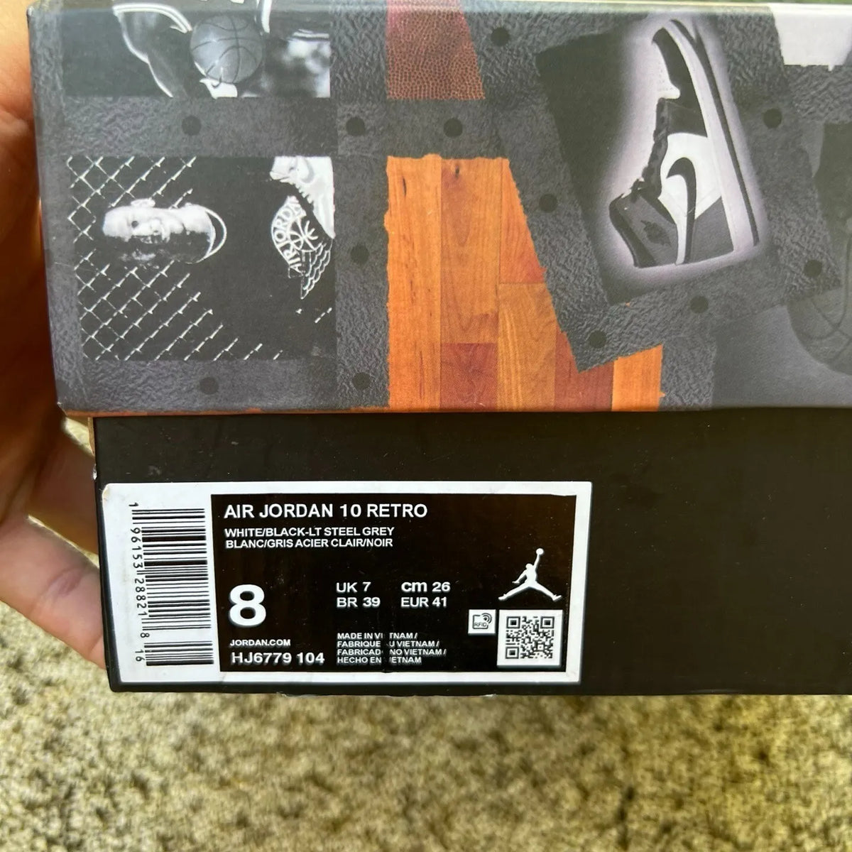 AJ 10 Retro Steel Shoes Sneakers – nk0001703