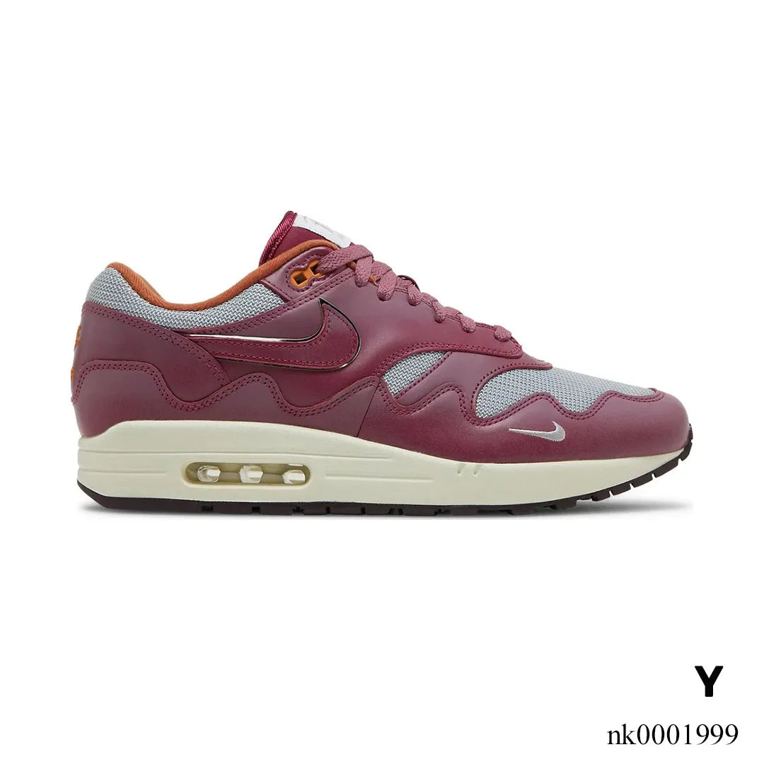 Patta x AM 1 Rush Maroon Shoes Sneakers – nk0001999