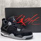 AJ 4 Retro Black Canvas Shoes Sneakers – nk0002275