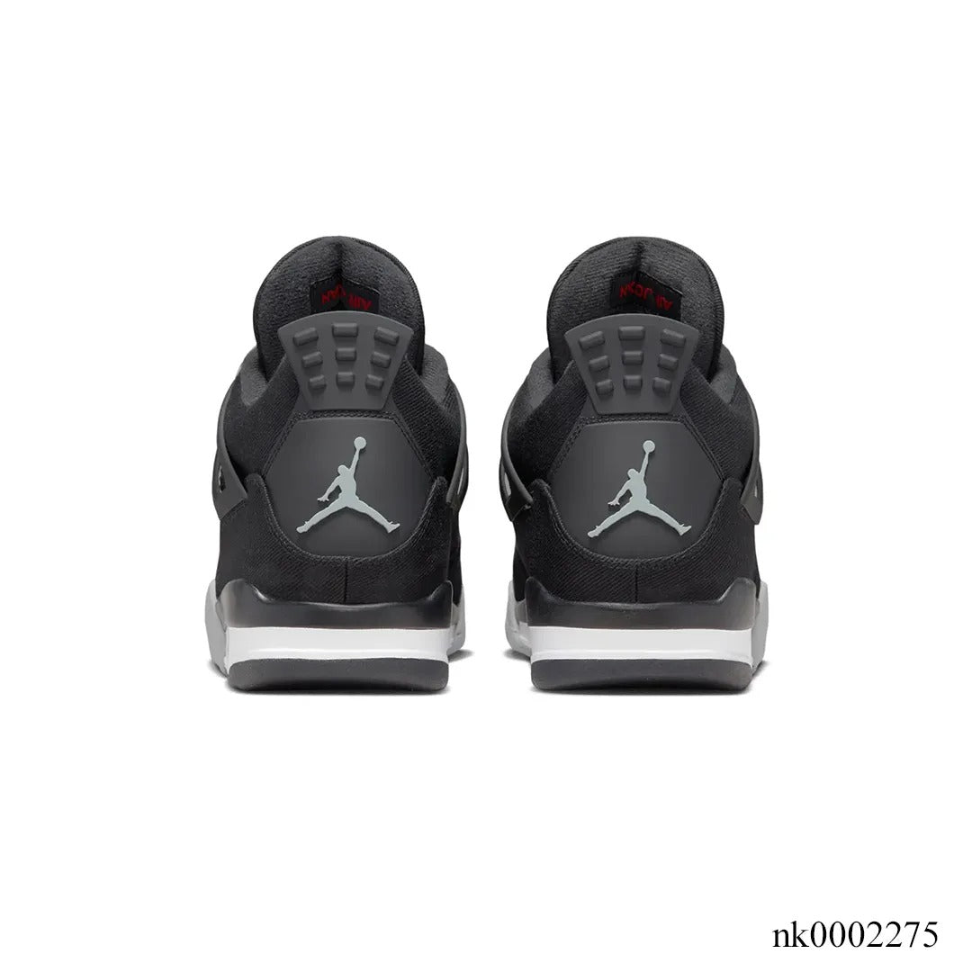 AJ 4 Retro Black Canvas Shoes Sneakers – nk0002275