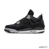 AJ 4 Retro Black Canvas Shoes Sneakers – nk0002275