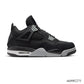 AJ 4 Retro Black Canvas Shoes Sneakers – nk0002275