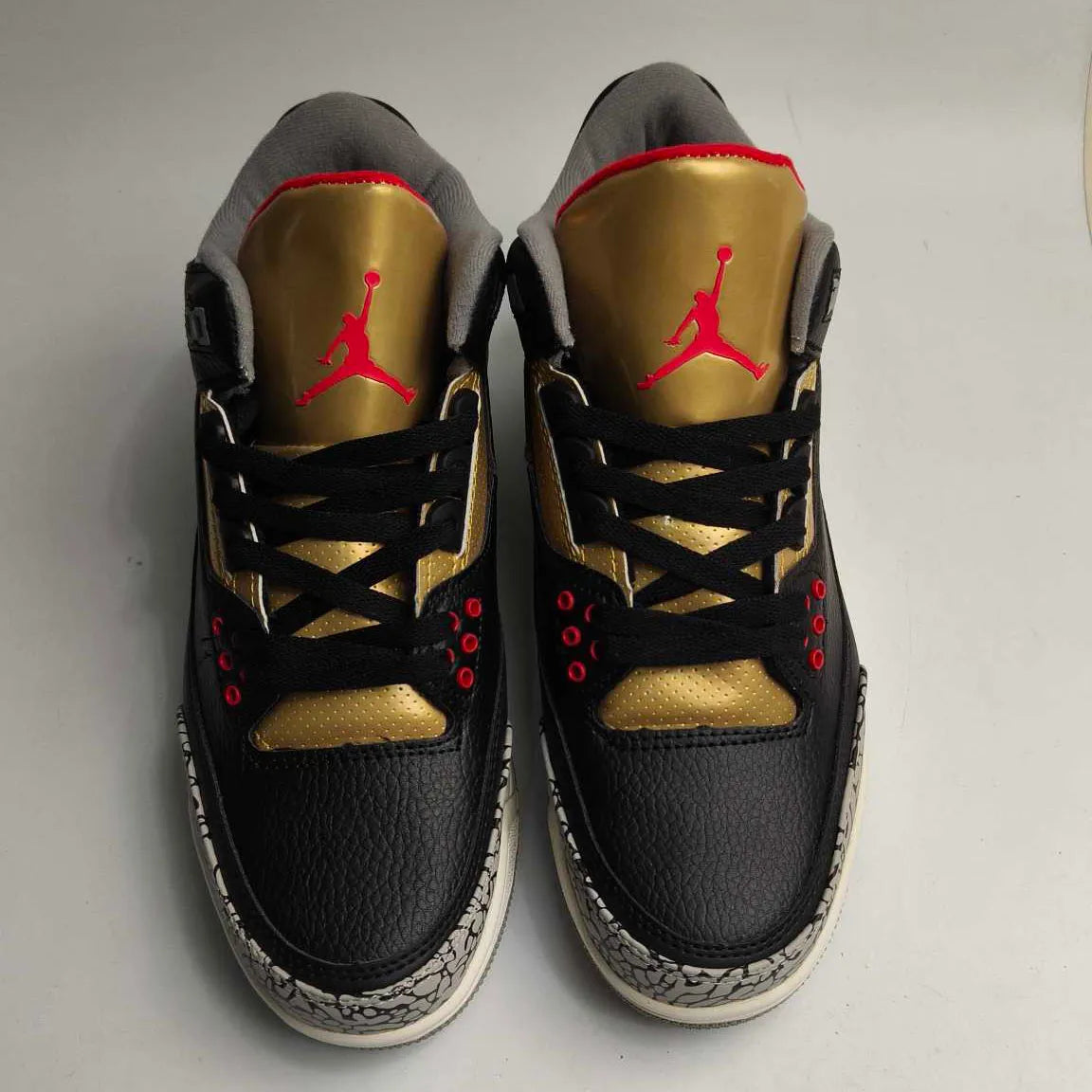 AJ 3 Black Gold Shoes Sneakers – nk0002295