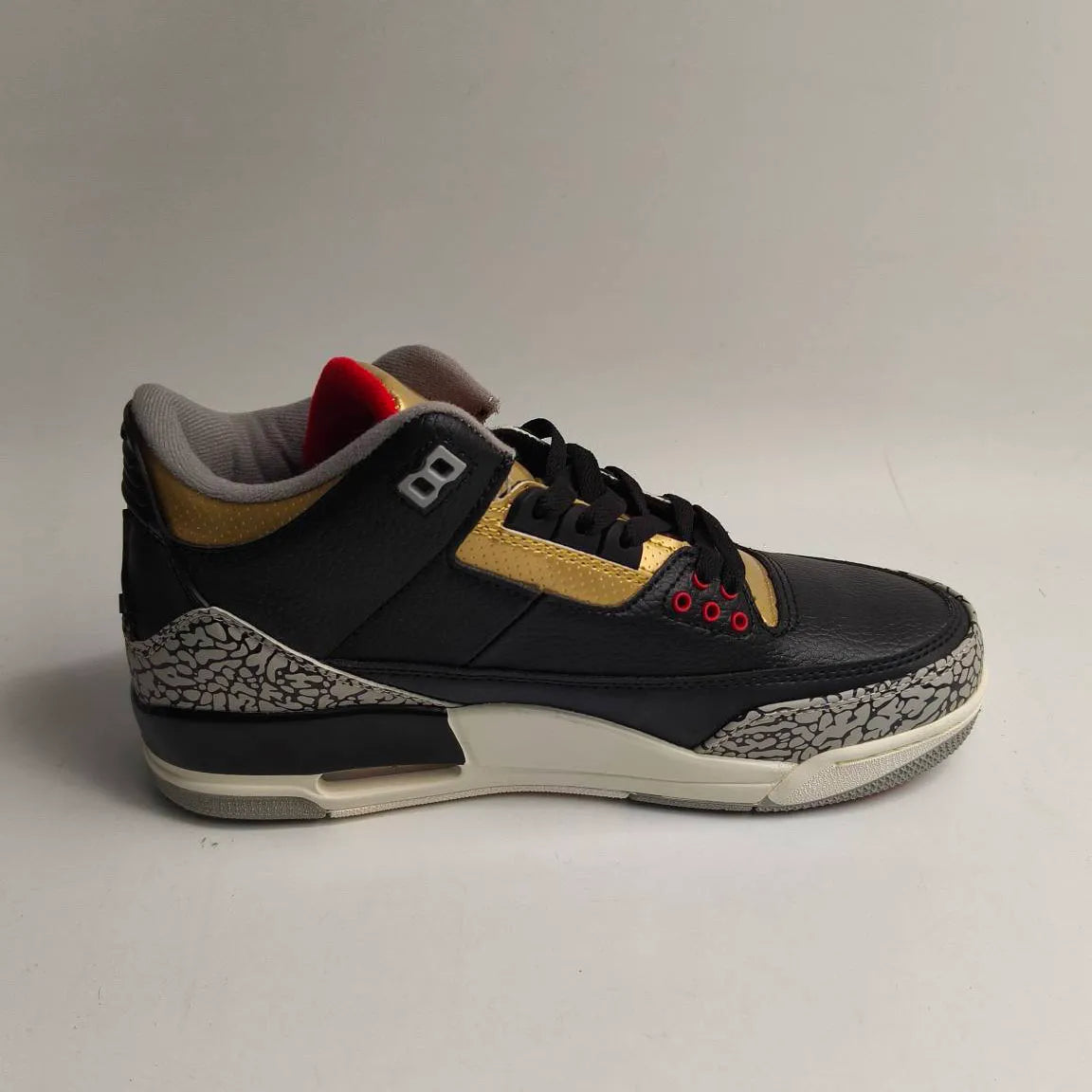 AJ 3 Black Gold Shoes Sneakers – nk0002295
