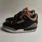 AJ 3 Black Gold Shoes Sneakers – nk0002295