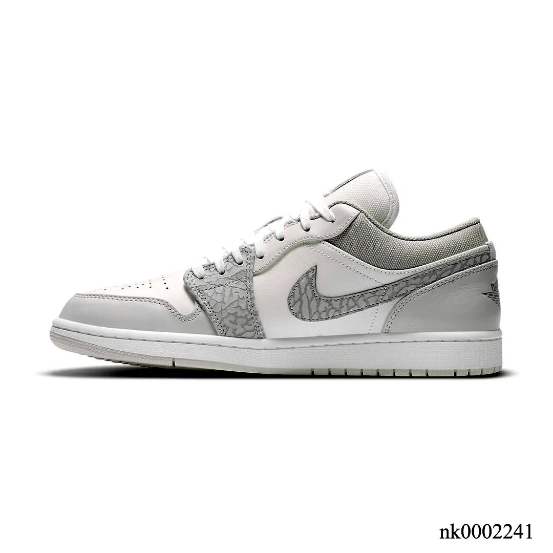 AJ 1 Low PRM Grey Elephant Print Shoes Sneakers – nk0002441
