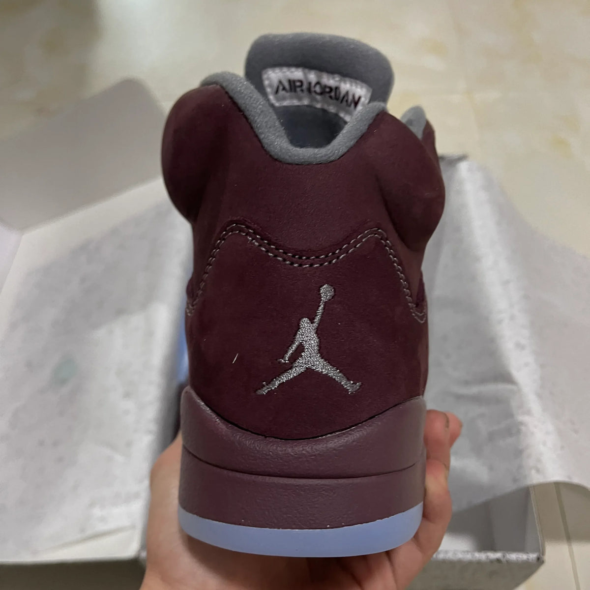 AJ 5 Burgundy Shoes Sneakers – nk0003082