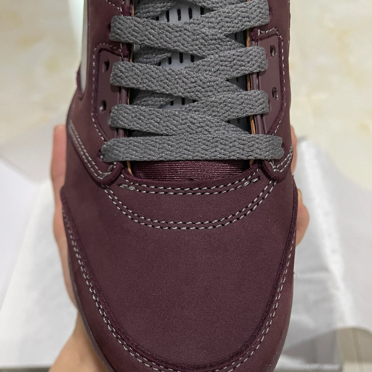 AJ 5 Burgundy Shoes Sneakers – nk0003082
