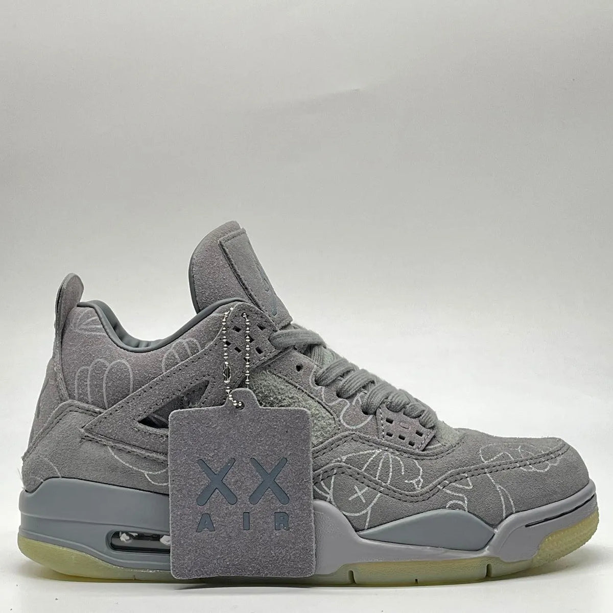 KAWS x AJ 4 Cool Grey Shoes Sneakers – nk0003104