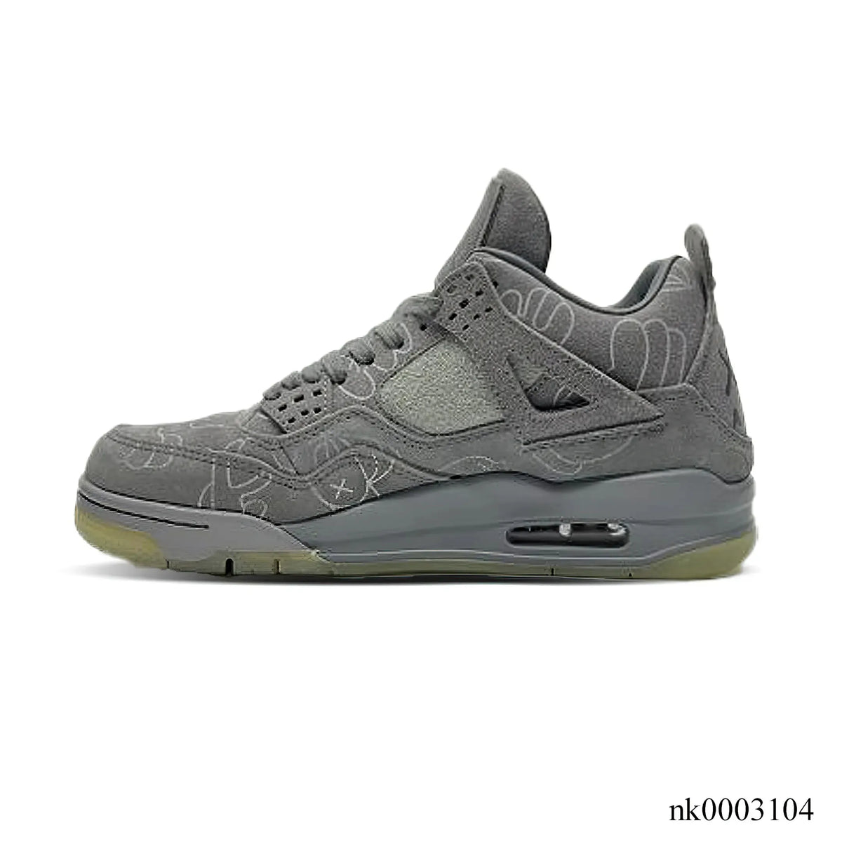 KAWS x AJ 4 Cool Grey Shoes Sneakers – nk0003104