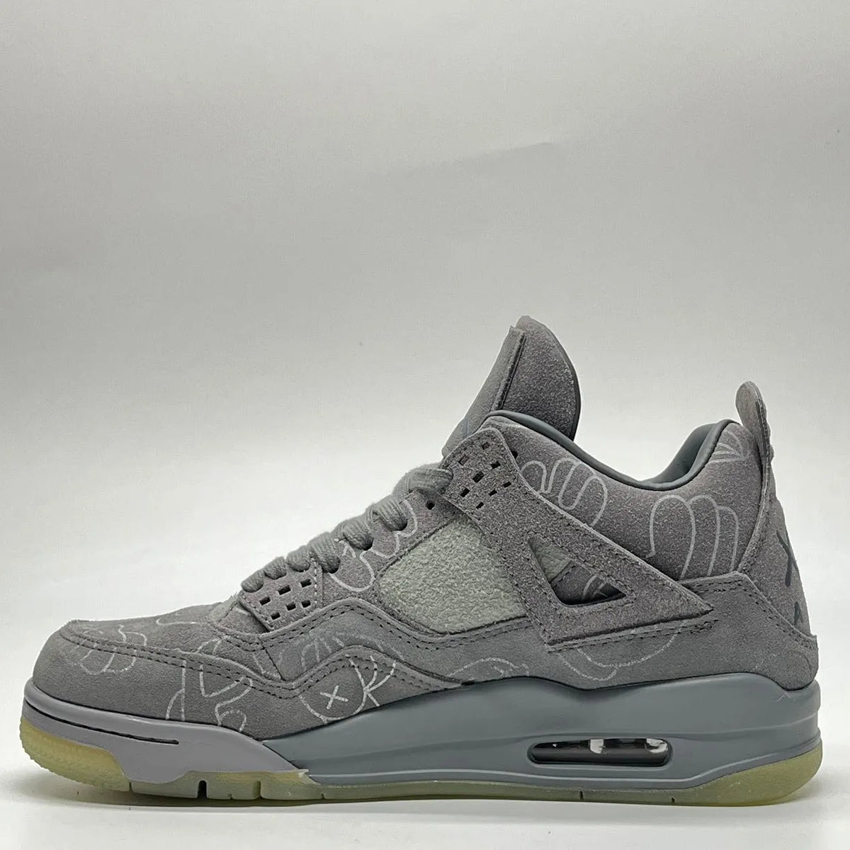 KAWS x AJ 4 Cool Grey Shoes Sneakers – nk0003104