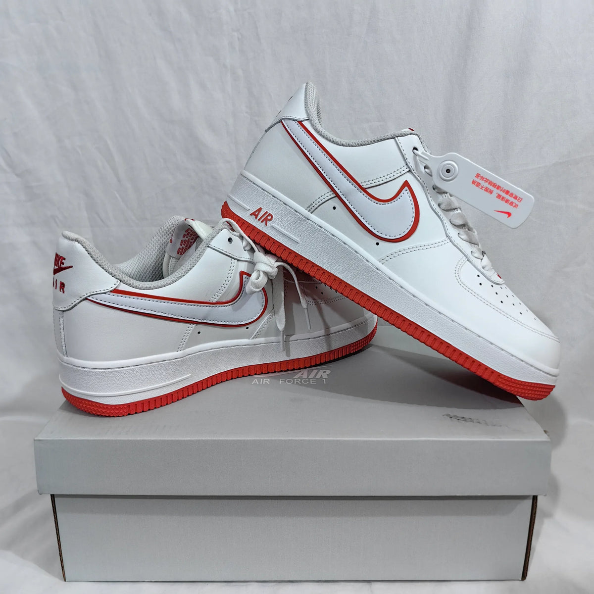 AF 1 Low White Picante Red Shoes Sneakers – nk0003173