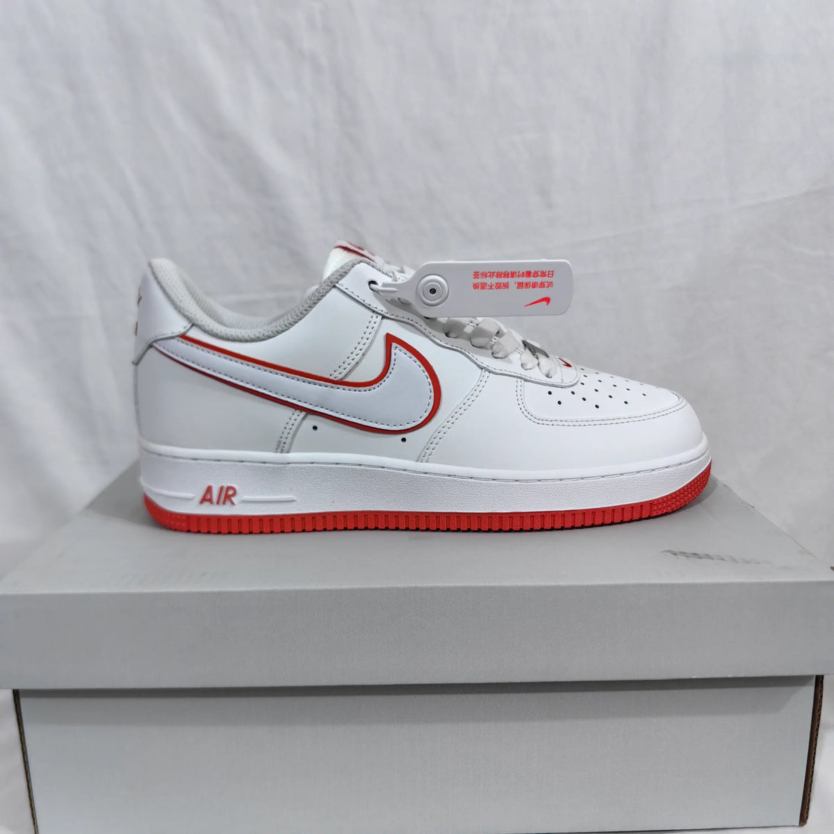 AF 1 Low White Picante Red Shoes Sneakers – nk0003173