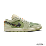 AJ 1 Low SE Craft Light Olive Shoes Sneakers – nk0003412