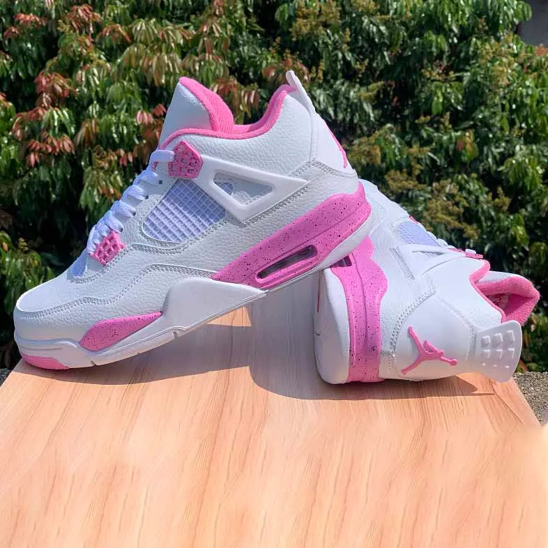 AJ 4 White Pink Oreo Shoes Sneakers – nk0003985