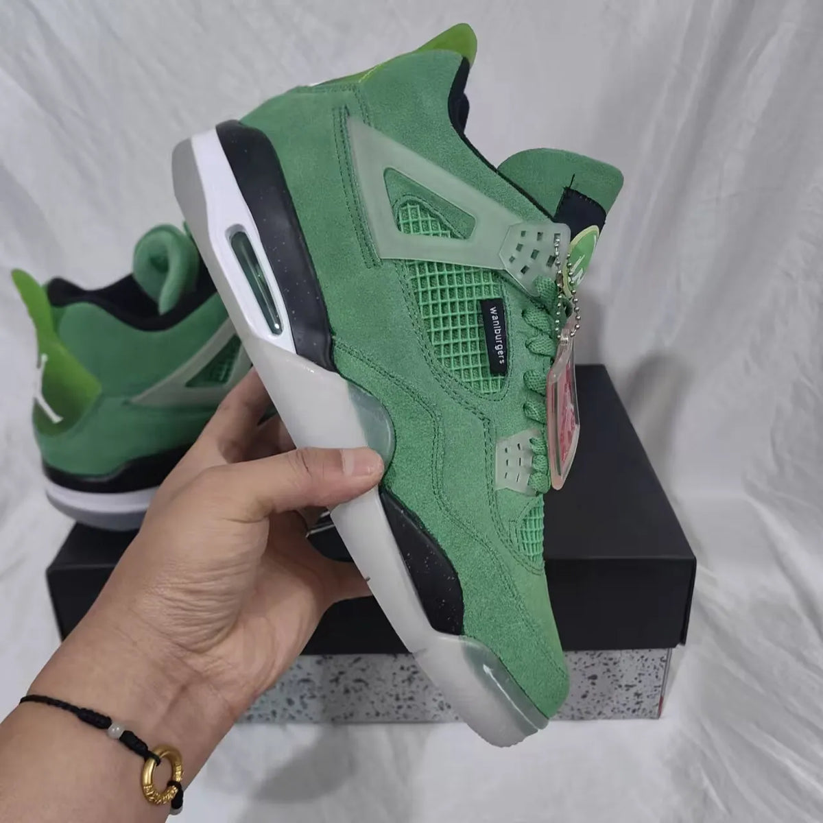 AJ 4 Wahlburgers PE Shoes Sneakers – nk0004106