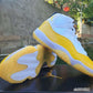 AJ 11 White Yellow Shoes Sneakers – nk0004321