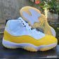 AJ 11 White Yellow Shoes Sneakers – nk0004321