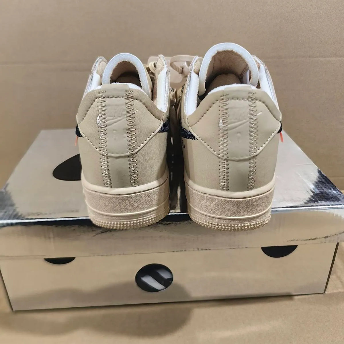 OW x AF 1 Low Sesame Shoes Sneakers – nk0004452