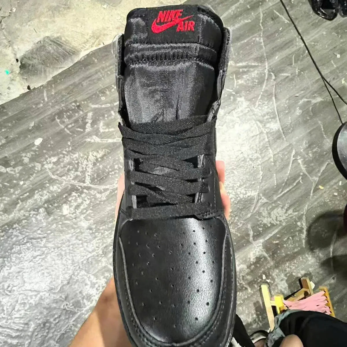 AJ 1 High OG Triple Black Shoes Sneakers – nk0004606