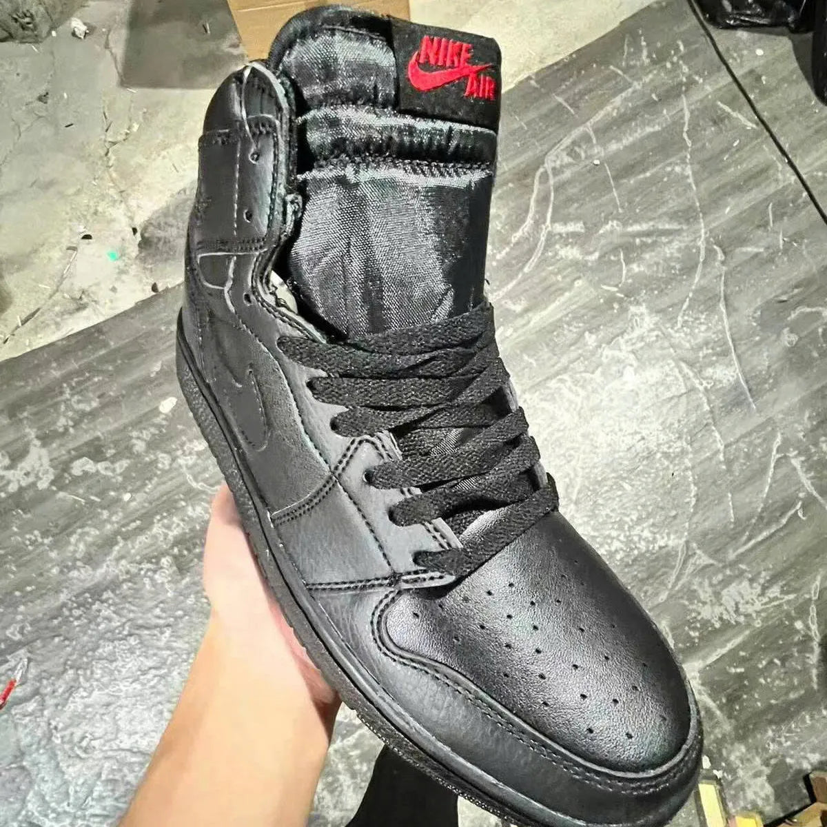 AJ 1 High OG Triple Black Shoes Sneakers – nk0004606