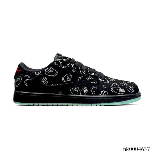 Travis Scott x KAWS x AJ 1 Low OG Black Shoes Sneakers – nk0004637
