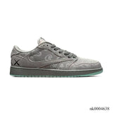 Travis Scott x KAWS x AJ 1 Low OG Cool Grey Shoes Sneakers – nk0004638