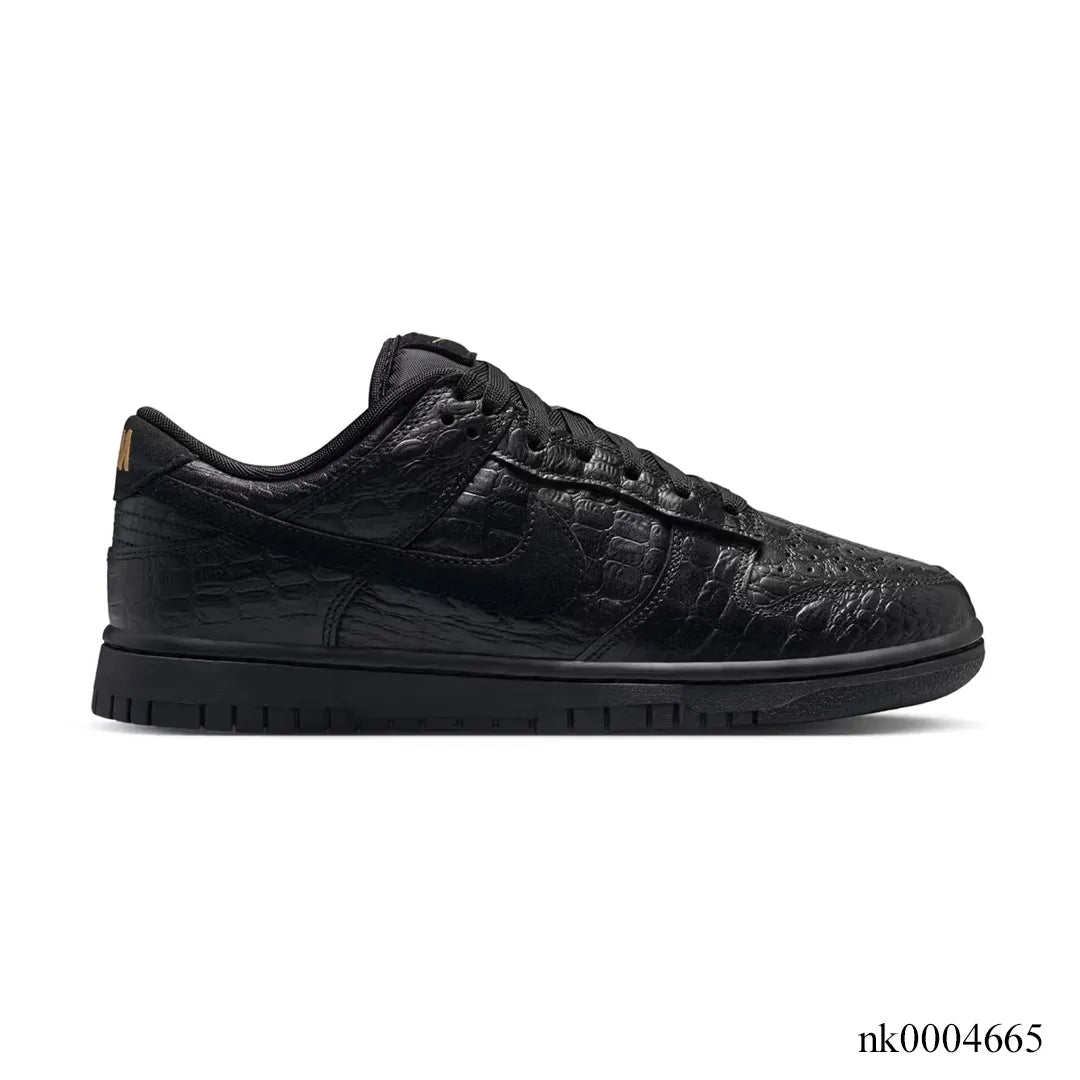 Dunk Low Black Croc Skin Shoes Sneakers – nk0004665