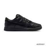 Dunk Low Black Croc Skin Shoes Sneakers – nk0004665