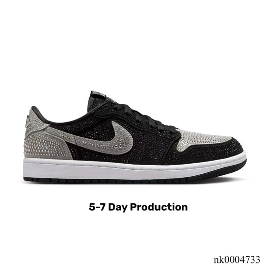 [Premium] Swarovski x AJ 1 Low OG Stealth/Crystal Shoes Sneakers – nk0004733