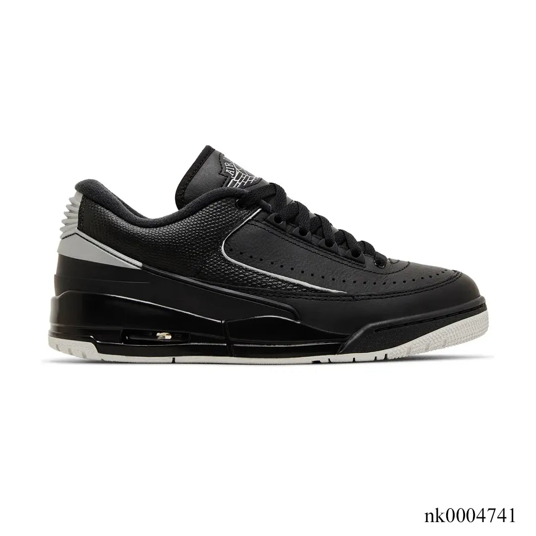AJ 2/3 Black Metallic Silver Shoes Sneakers – nk0004741