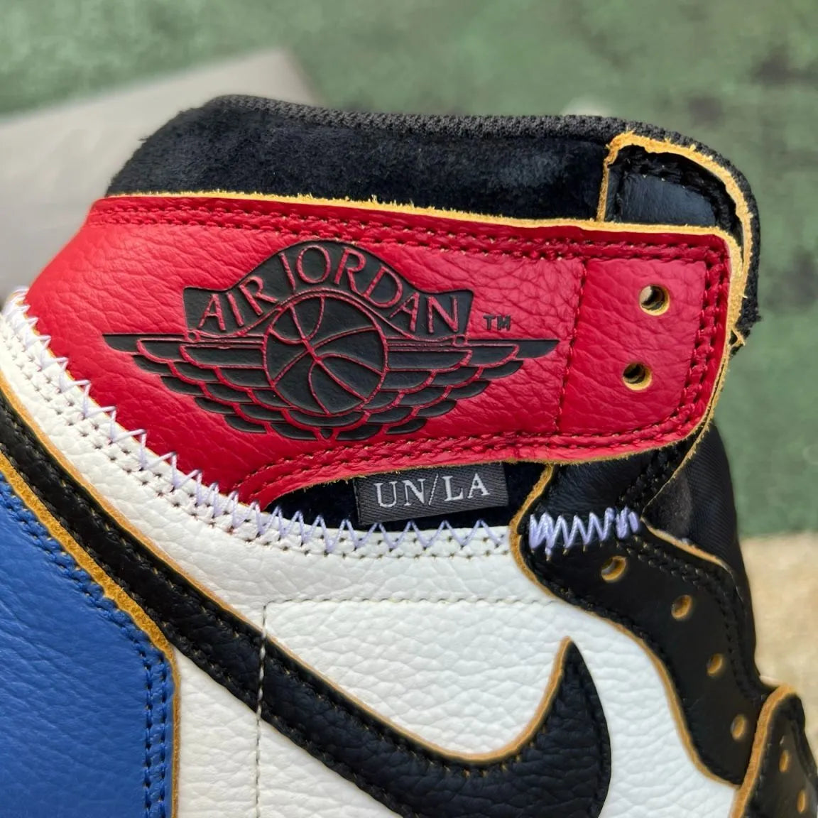 Fragment x Union LA x AJ 1 High OG Varsity Red Shoes Sneakers – nk0004749