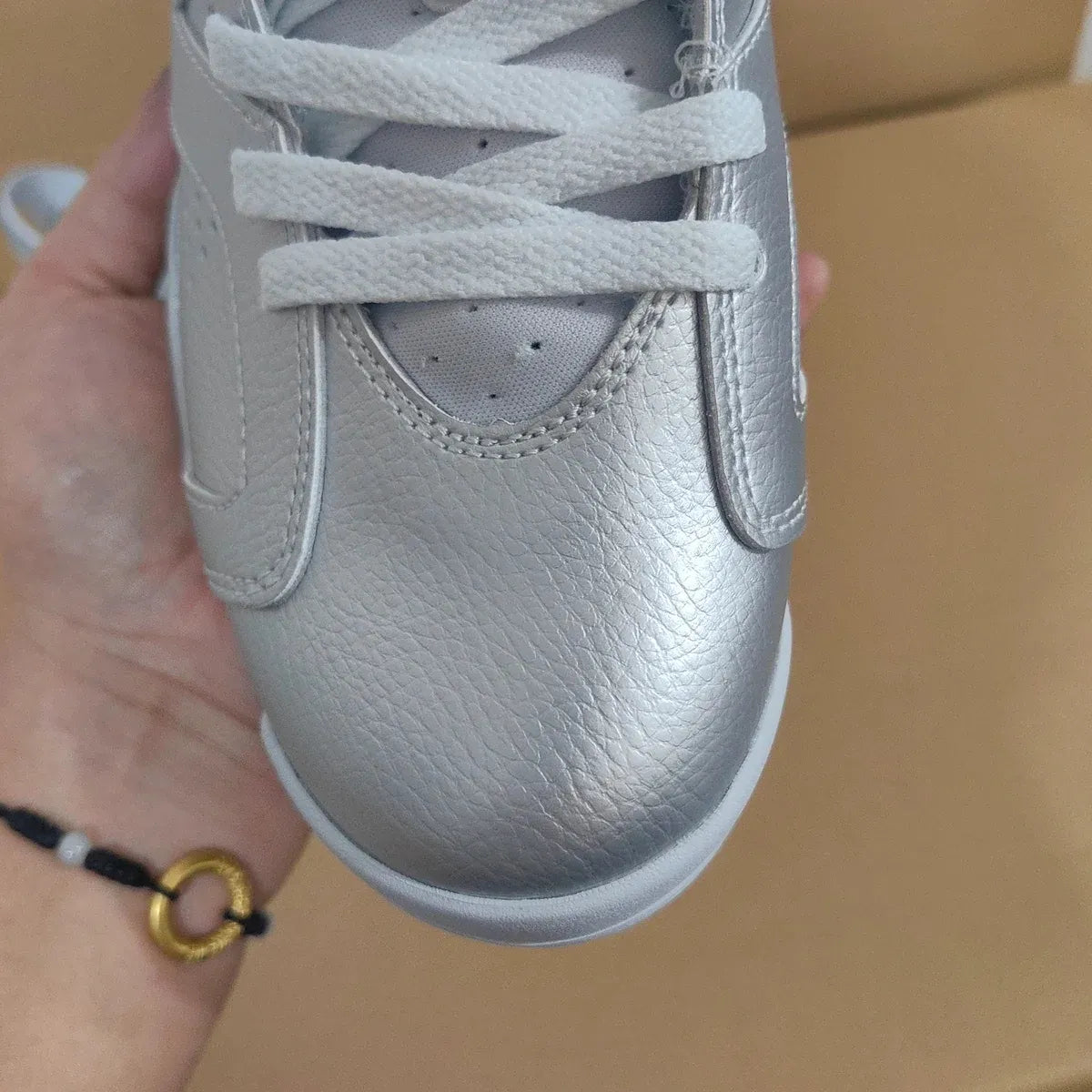 PSG x AJ 6 Metallic Silver Shoes Sneaker – nk0004782