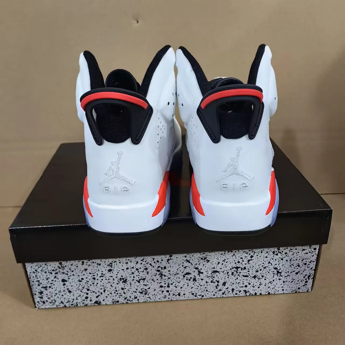 AJ 6 White Infrared Shoes Sneakers- nk0004813