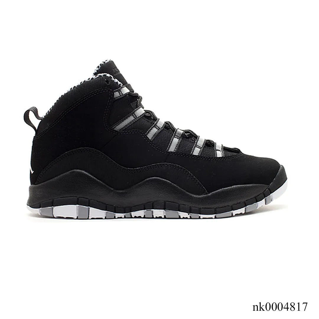 AJ 10 Black And White Stealth Shoes Sneakers – nk0004817