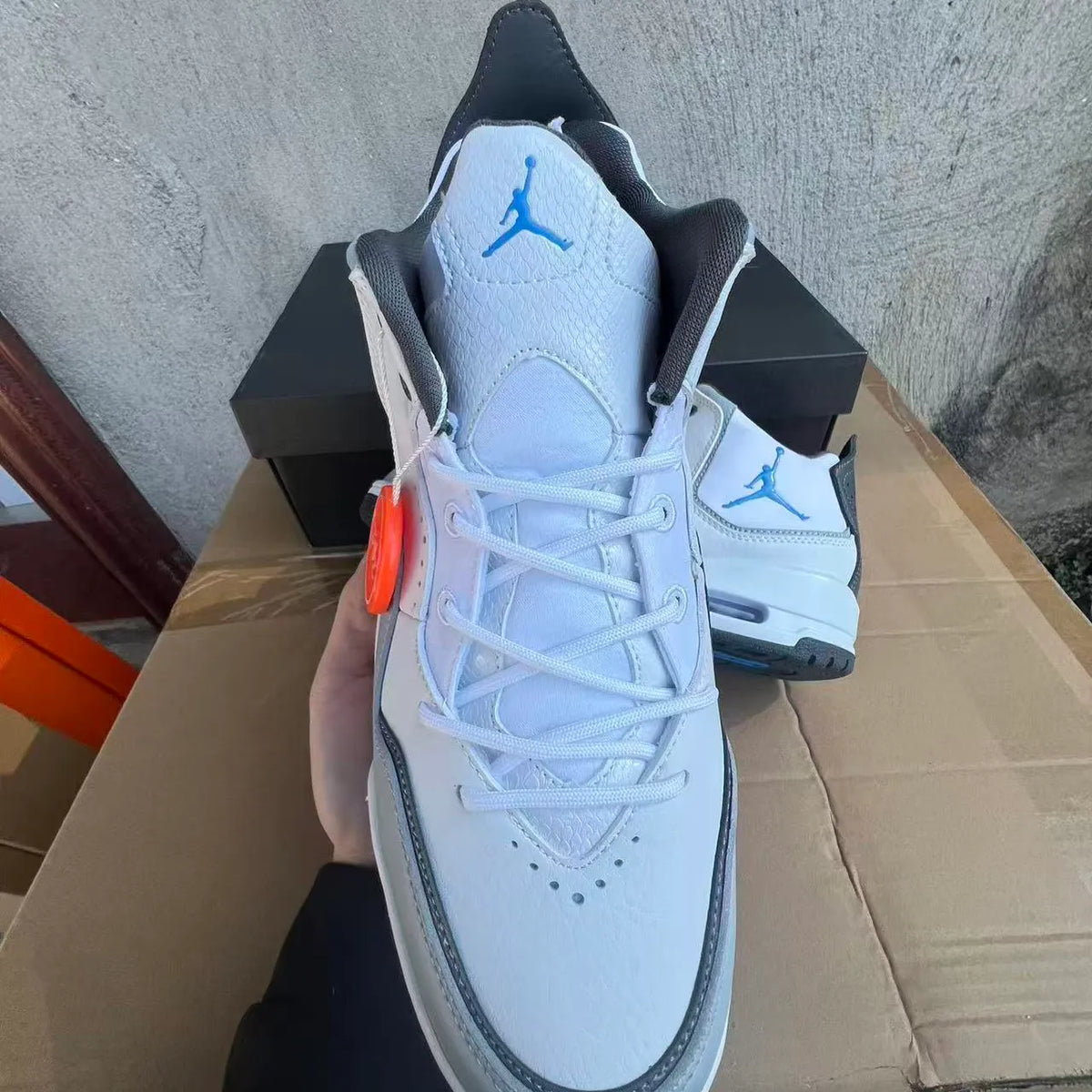 AJ Courtside 23 White/University Blue Shoes Sneakers – nk0004823