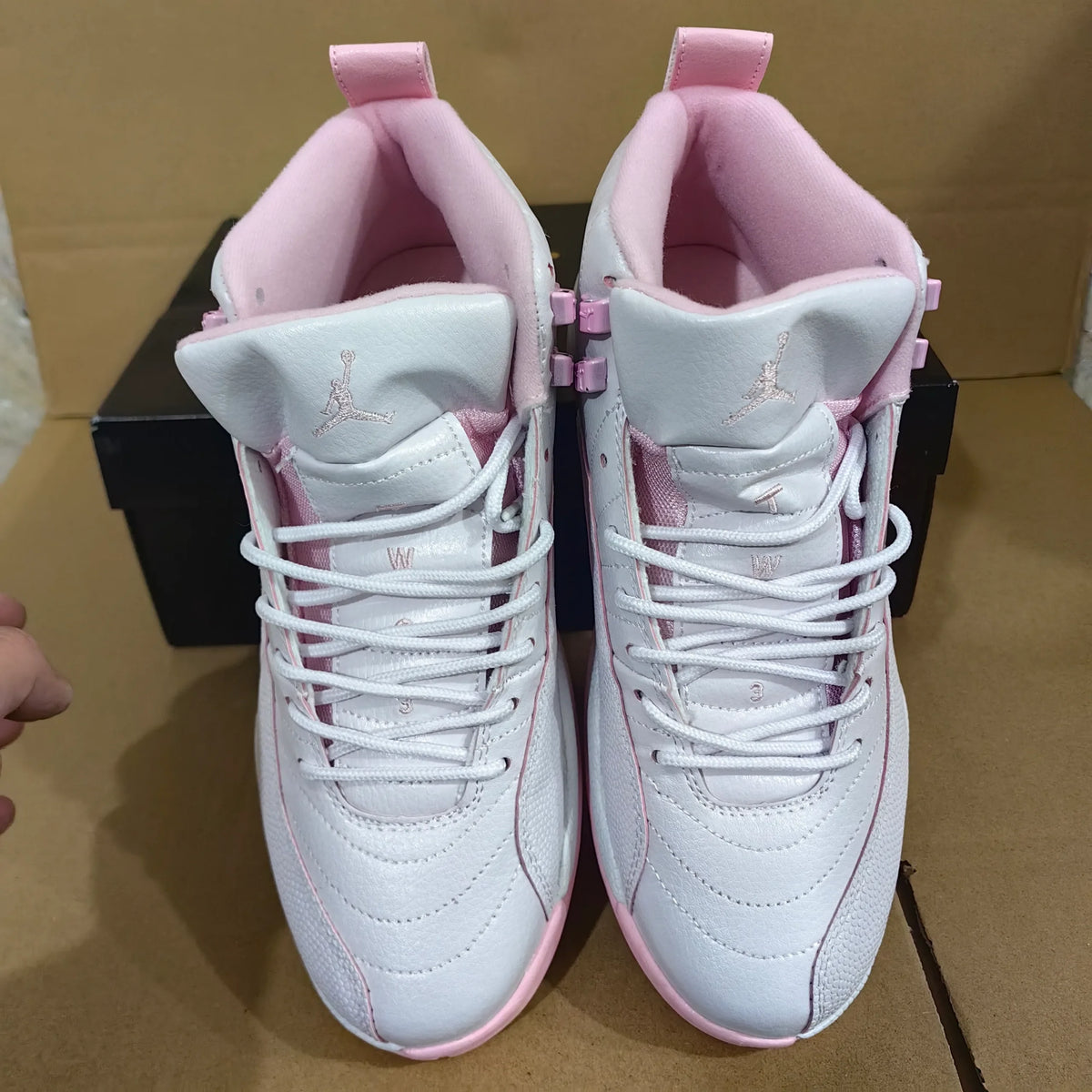 AJ 12 White Pearl Pink Shoes Sneakers – nk0004936