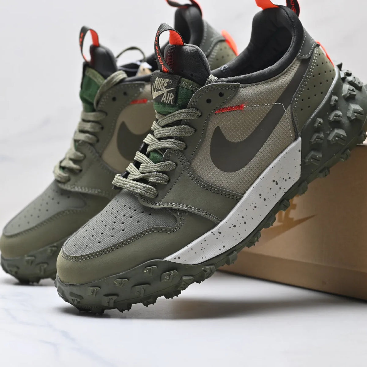 AJ 1 Low Element GoreTex Medium Olive Shoes Sneakers – nk0004986