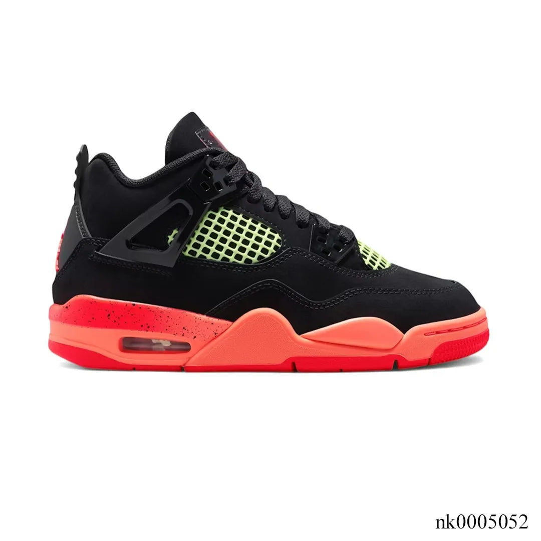 AJ 4 Retro Black Infrared Barely Volt Shoes Sneakers – nk0005052